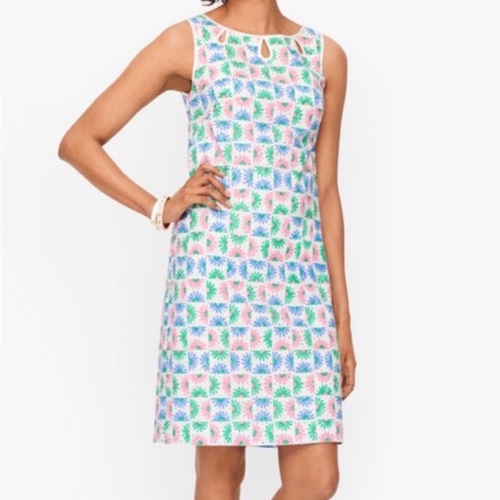 Talbots Daisy Keyhole Shift Dress
